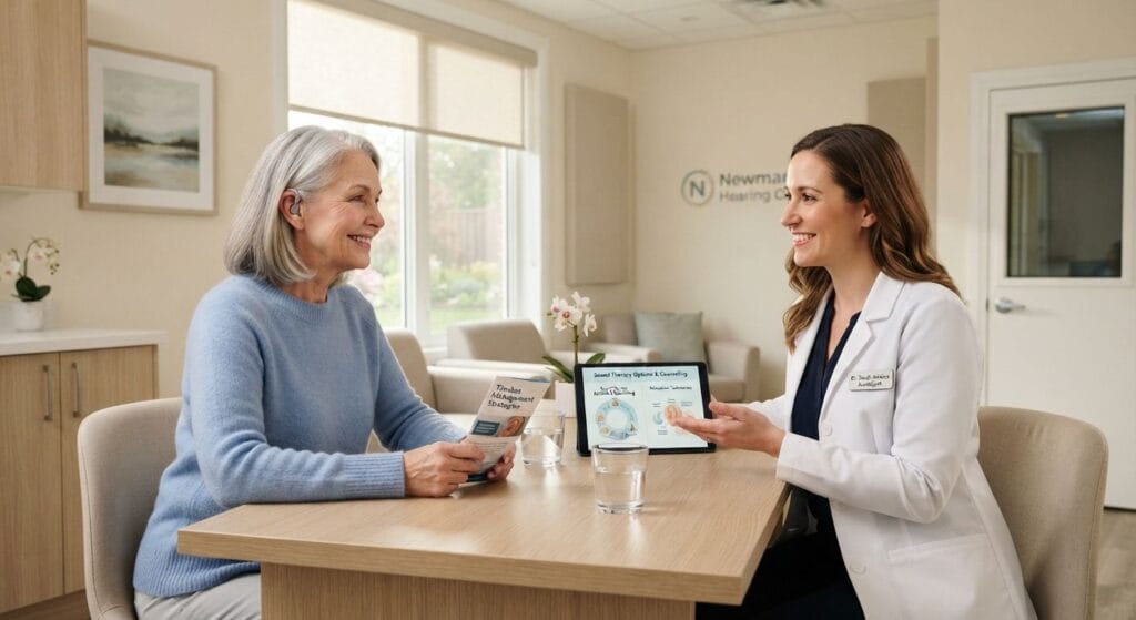 Specialized tinnitus treatment and management consultation