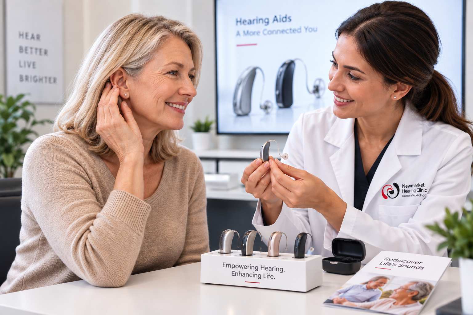Hearing aid selection and fitting at Newmarket Hearing Clinic