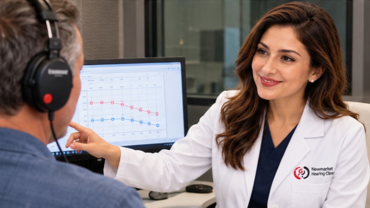 Hearing Clinic Aurora | Newmarket Hearing Clinic Hearing Clinic Aurora patient consultation with an audiologist